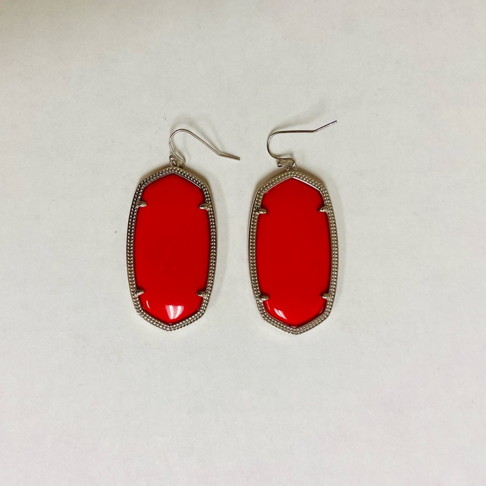 Kendra Scott Danielle Earrings in Bright Red